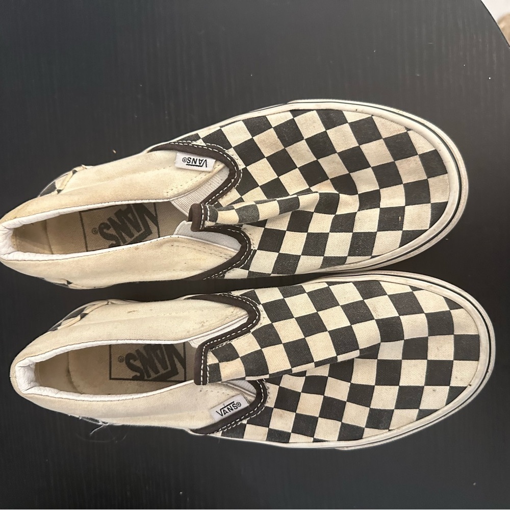 Vans Classic Slip-On Checkerboard Black/White Sneakers